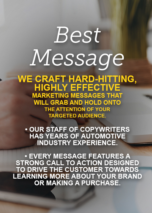 EZ Auto Offers Highly Effective Marketing Messages