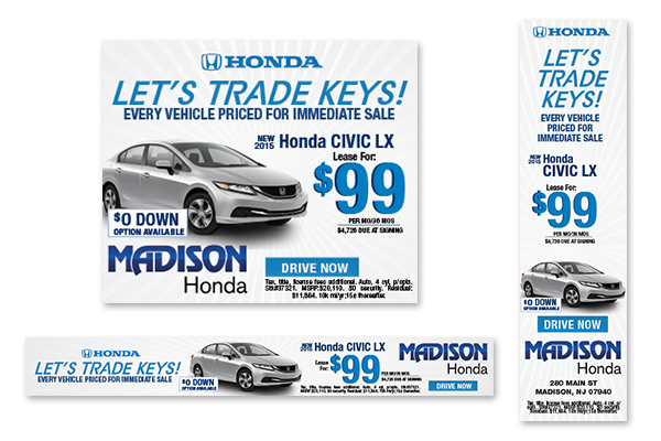 Madison Honda Display Banners